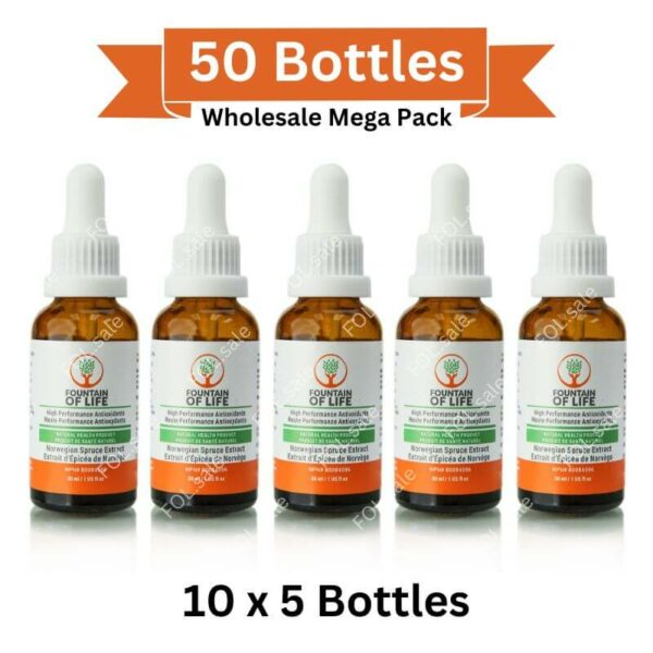 fountain of life supplement 50 flasker mega pack
